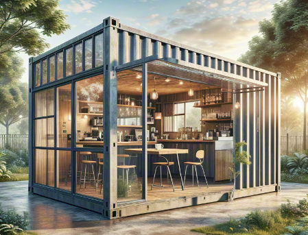 Custom modified container house modern prefab tiny homes flat pack container office