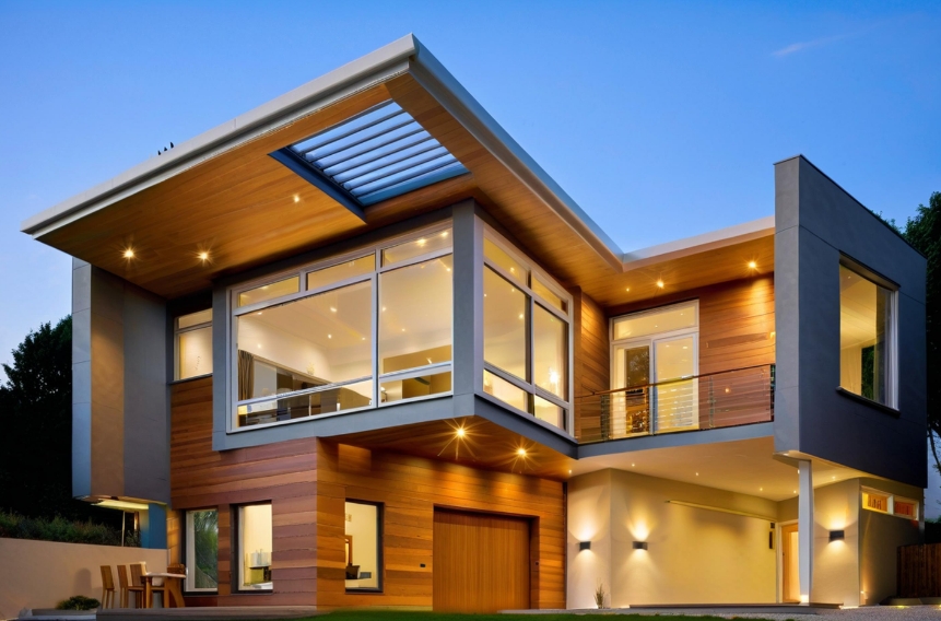 Lightweight steel frame villa for sustainable living