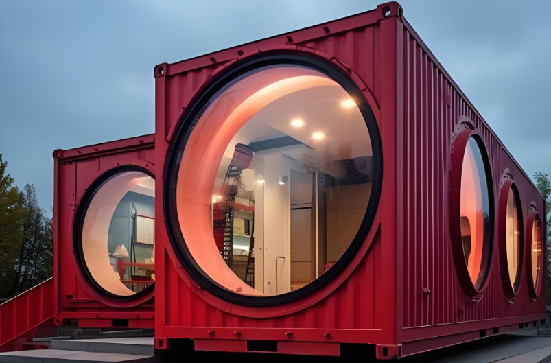 Modular container housing