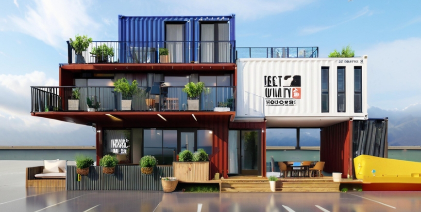 Seaside modified container house