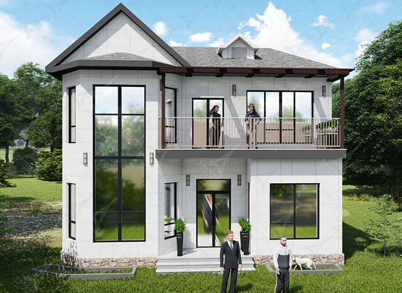 2-Story 4-Bedroom Lightweight Steel Frame Houses Gaining Popularity Among Modern Homeowners
