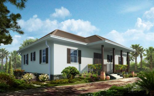 Modular light steel villa with prefabricated structure