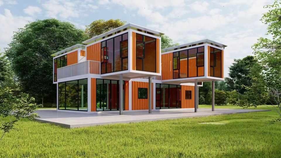 Modular prefabricated luxury container house
