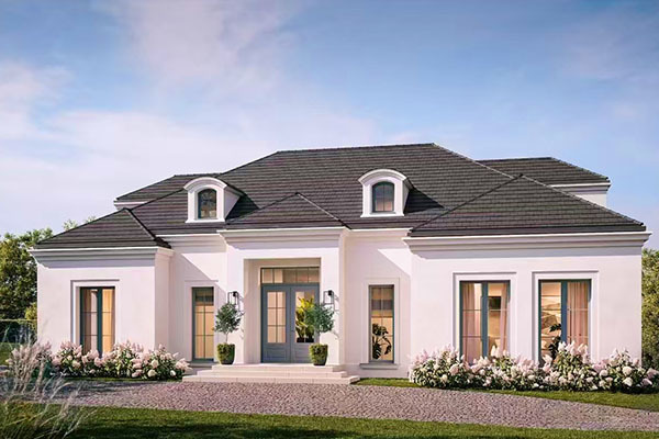 Modular prefabricated steel structure villa for sale