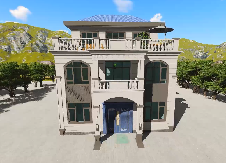 Hunan Three-Story European-Style Light Steel Villa