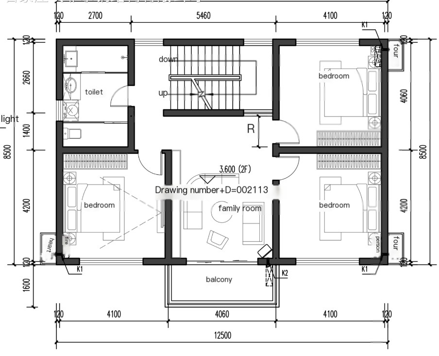 Three-story European-style light steel villa