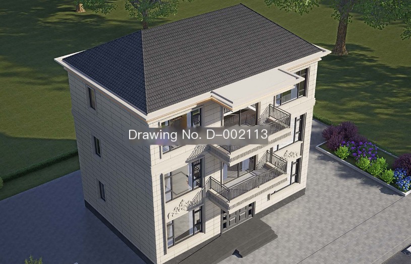 Three-story European-style light steel villa