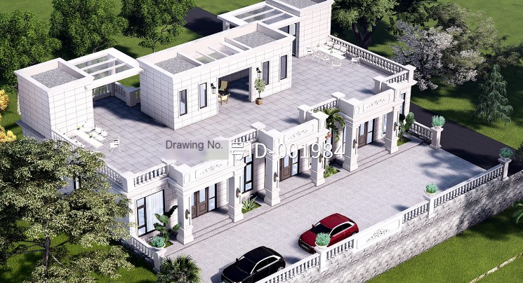 two-story European-style light steel villa