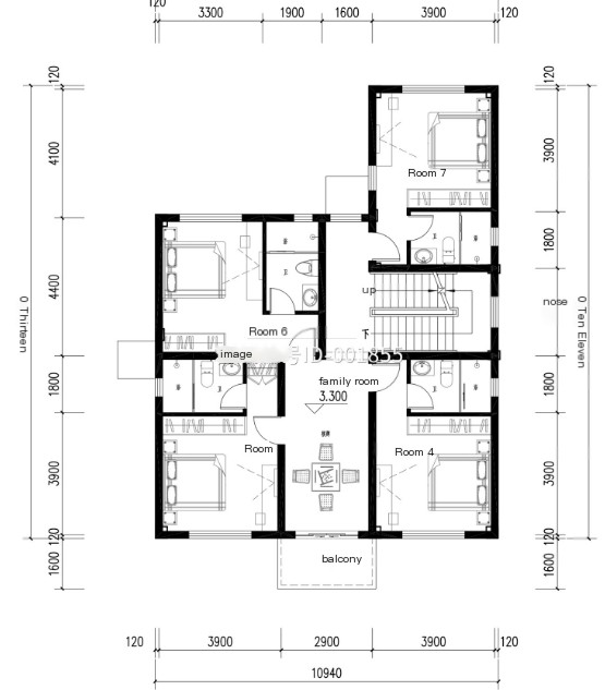 Two-story light steel villa design