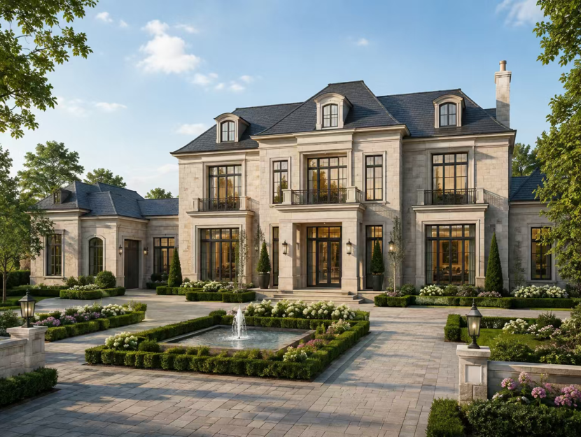 Two story Luxury light steel villa lgs house steel structure homes for sale