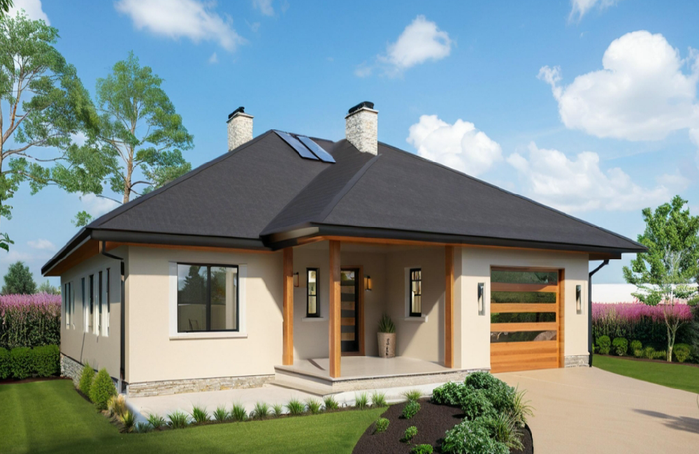 Single-story Lightweight steel frame houses